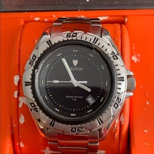 Croton sharpshooters men’s watch swiss tritium box working bullet proof crystal